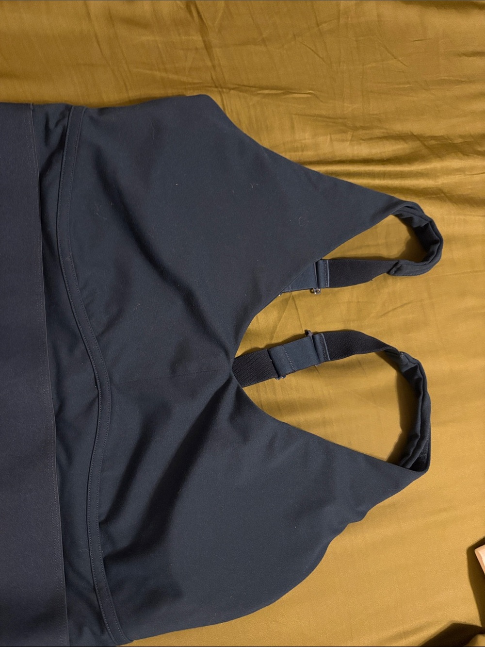 Fabletics Navy Adjustable-Strap Sports Bra